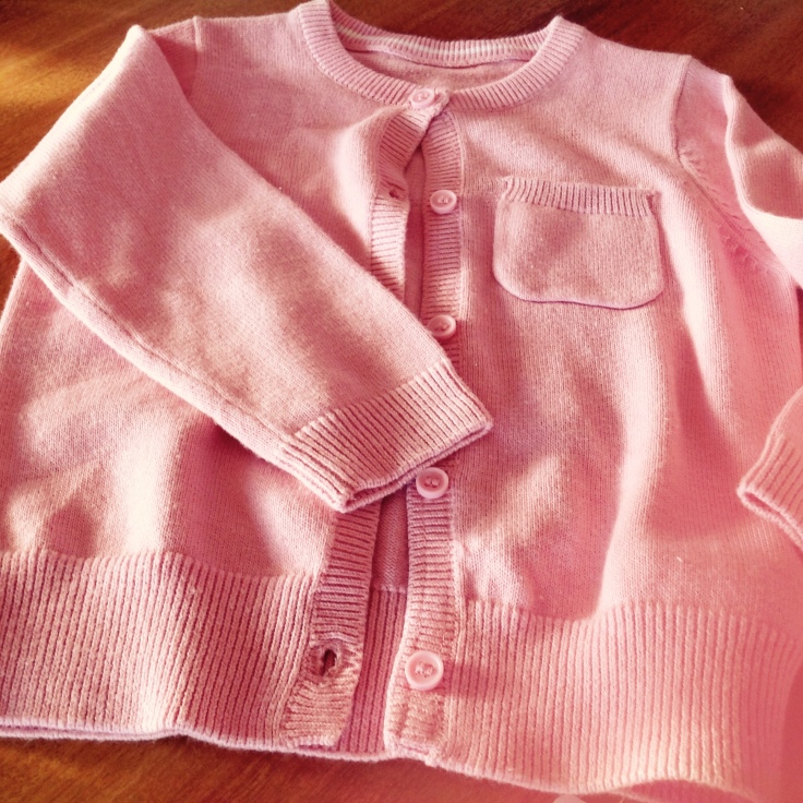 Another wardrobe staple.   A dusty pink. light cardigan.