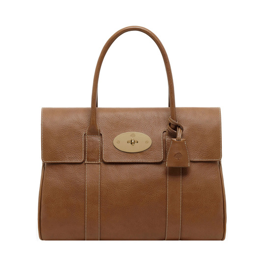Mulberry - Bayswater Oak Natural Leather With Brass